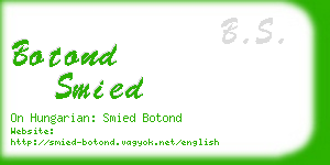botond smied business card